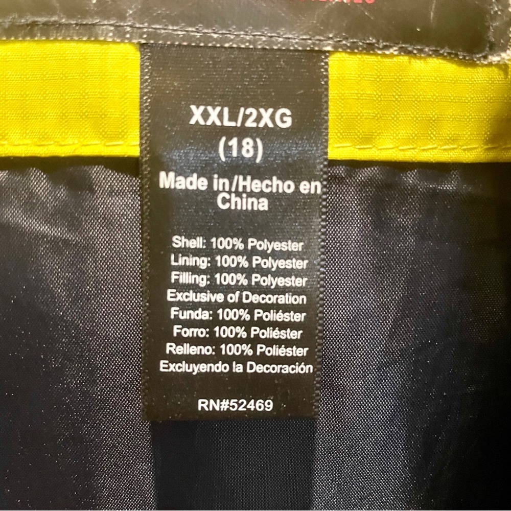 Xpedition Yellow & Navy Insulated Puffy Hooded Jacket Winter Coat Ski Ja… - Picture 3 of 16